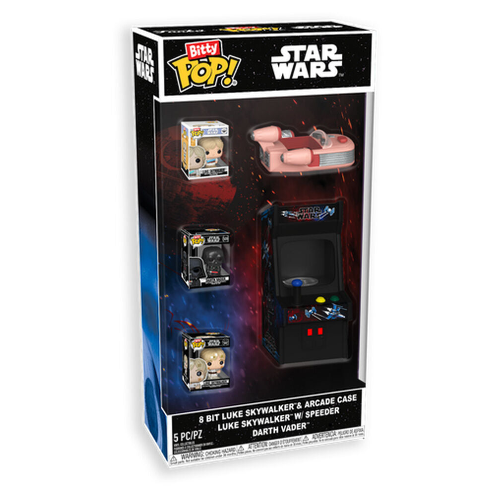 [PRE-ORDER] Funko Bitty POP! Star Wars - 8 Bit Luke Skywalker & Arcade Case