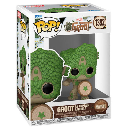 Funko POP! Marvel - Groot as Captain America #1392