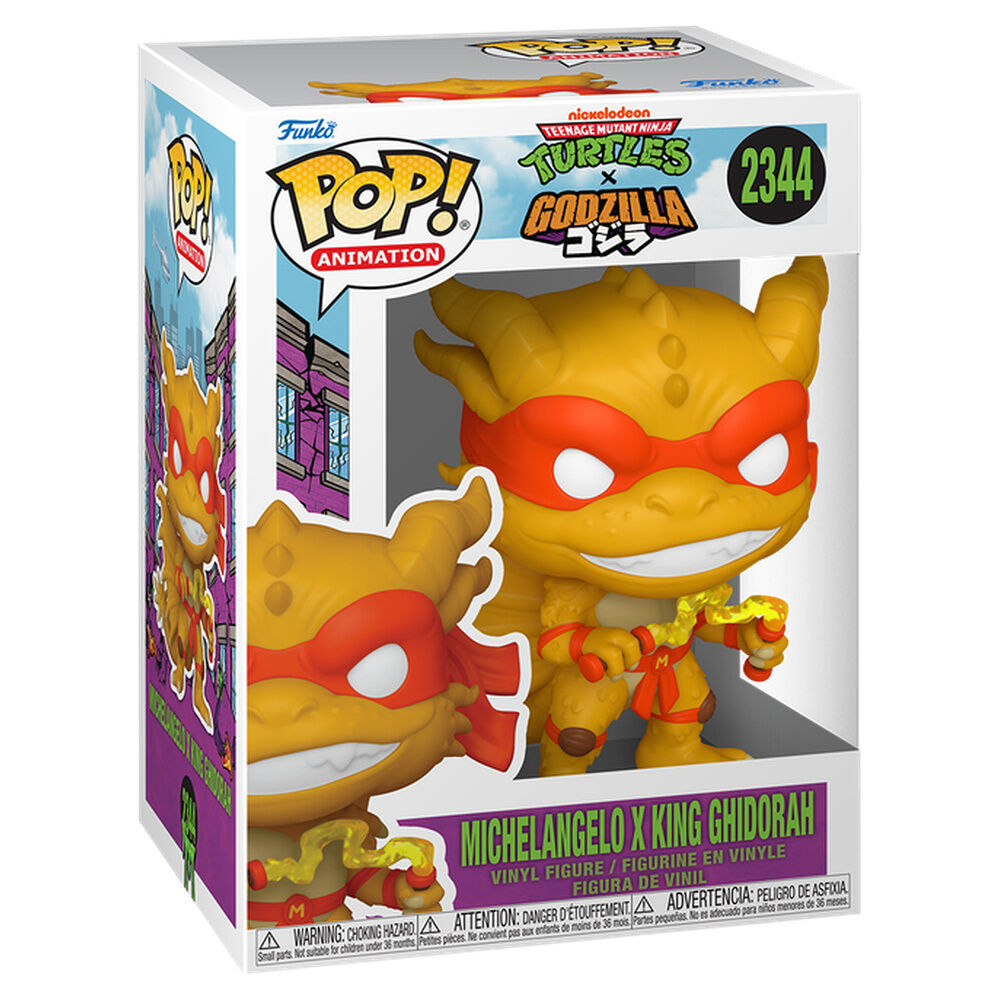 [PRE-ORDER] Funko POP! Mutant Ninja Turtles x Godzilla- Michelangelo X Ghidorah #2344