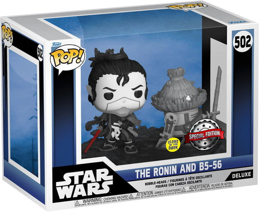 Funko POP! Deluxe Star Wars - The Ronin and B5-56 #502 (Glows In The Dark)